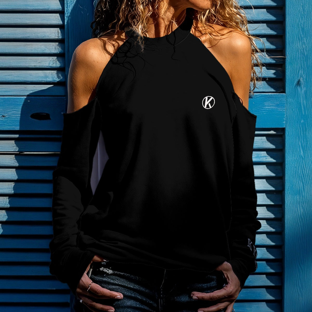 Sweat-shirt femme : Noir