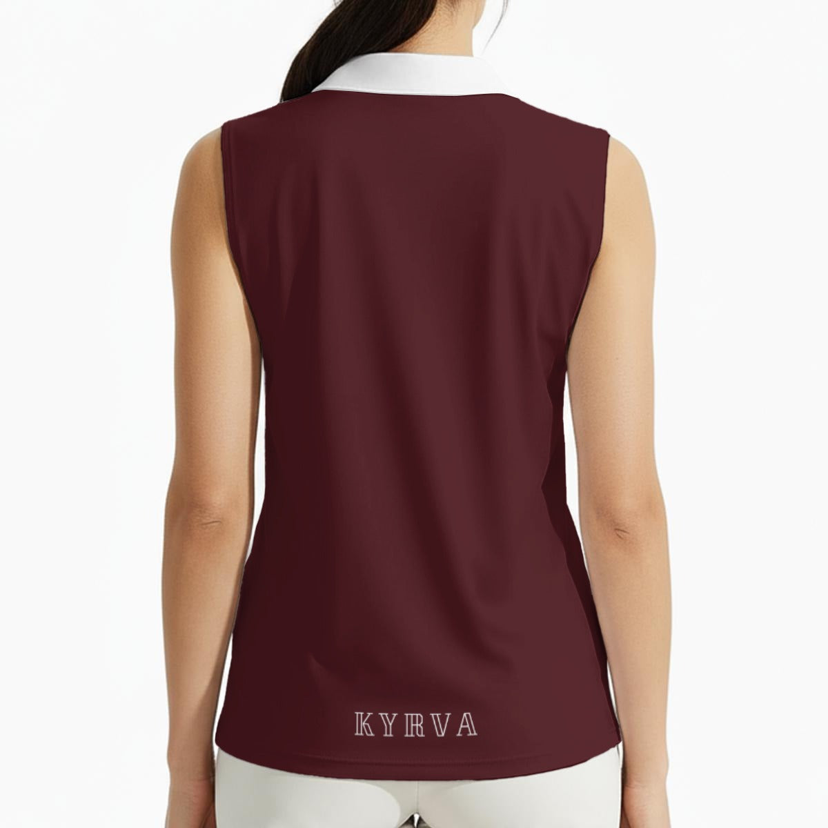 Polo sans manches femme : Canneberge
