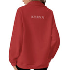 Women's Half-Zip Sweatshirt With Fleece|DTF