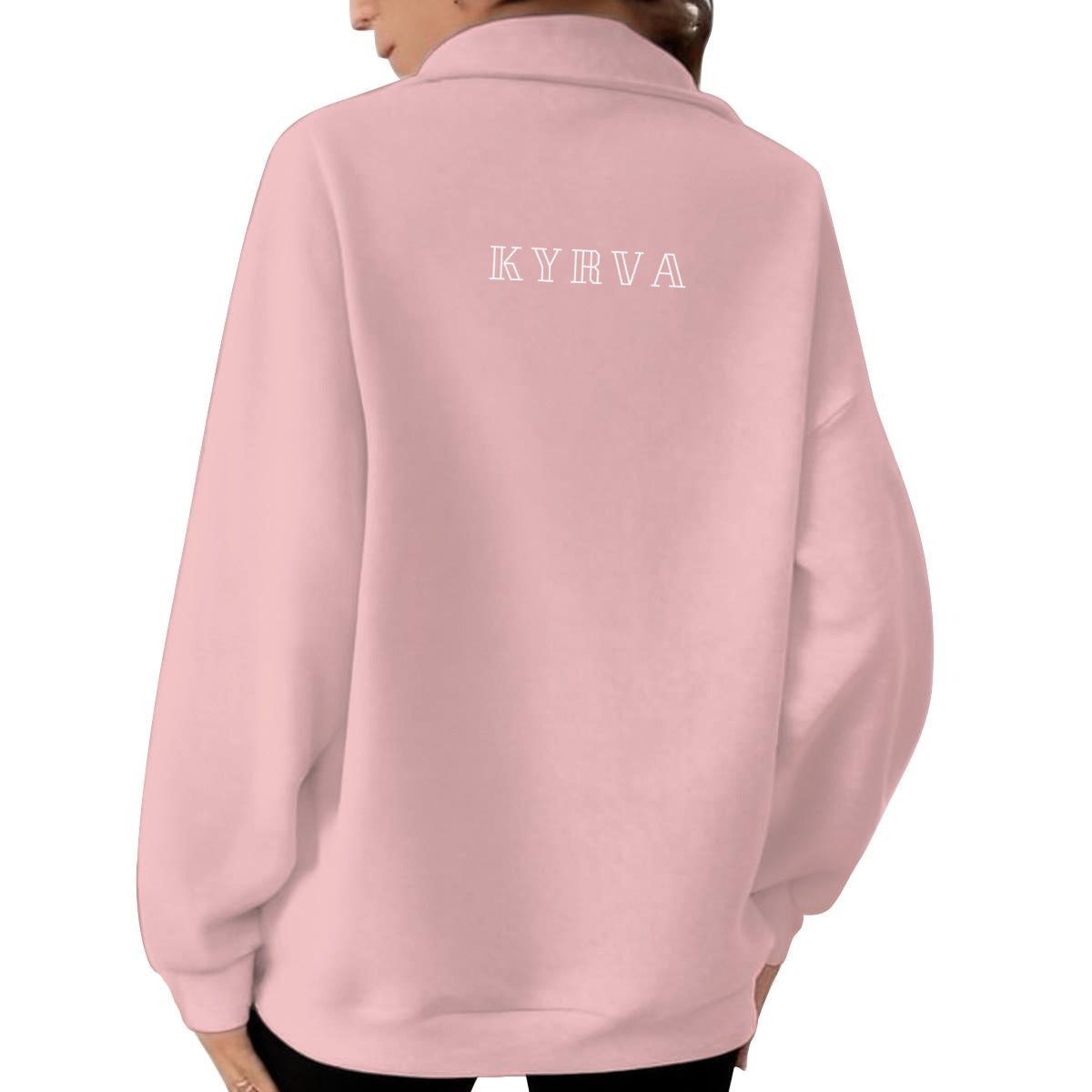 Women's Half-Zip Sweatshirt With Fleece|DTF