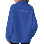 Women's Half-Zip Sweatshirt With Fleece|DTF