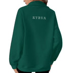 Women's Half-Zip Sweatshirt With Fleece|DTF
