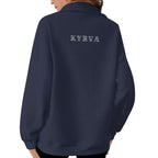Women's Half-Zip Sweatshirt With Fleece|DTF