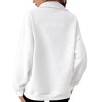 Women's Half-Zip Sweatshirt With Fleece|DTF